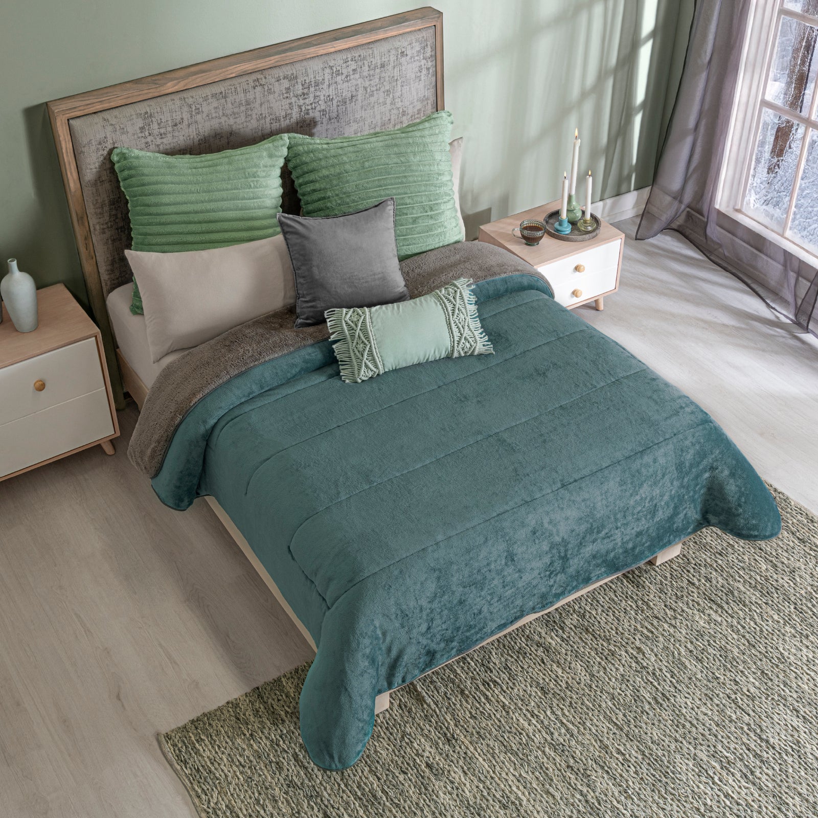 Turquoise Winter Blanket