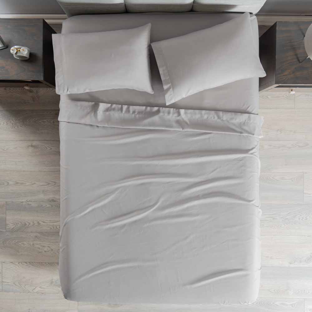 ◆フィスバ◆シーツ◆244×294cm◆グレー◆L-2506WE11◆ Vianney Viasoft Grey Sheets