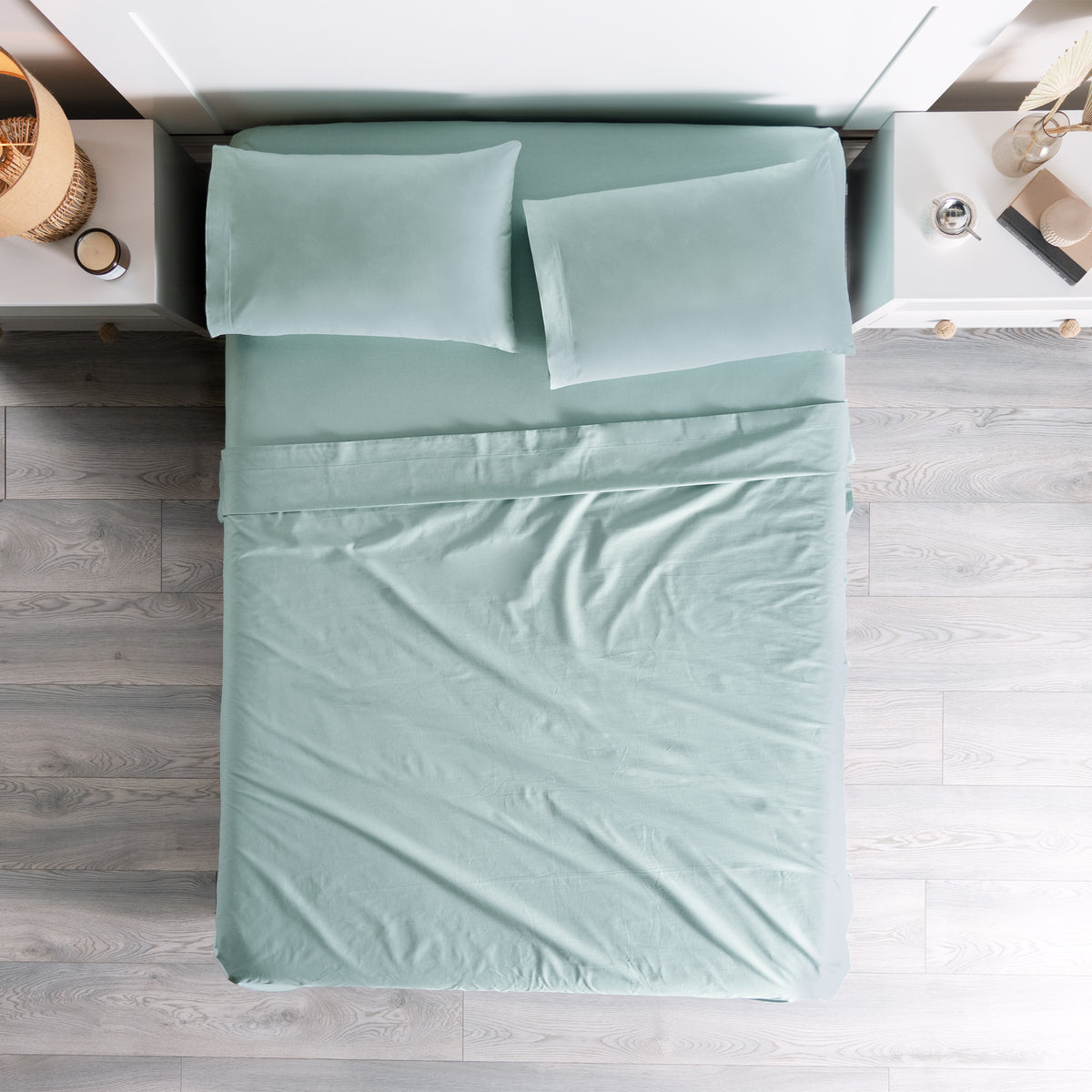 Sábanas Cabos Menta KS