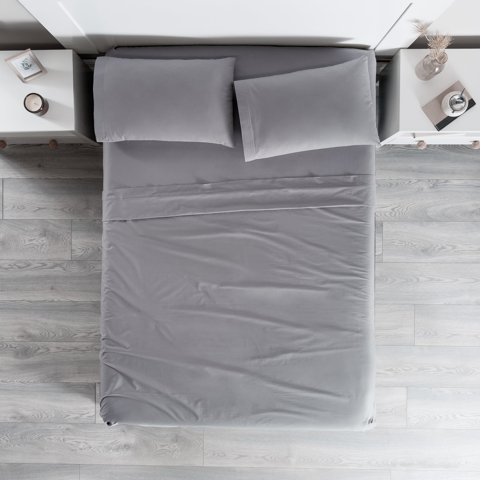 Sábanas Cabos Gris Neutral KS