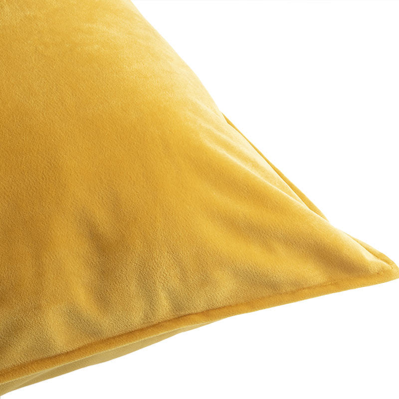 Funda De Cojín Velvet Mostaza