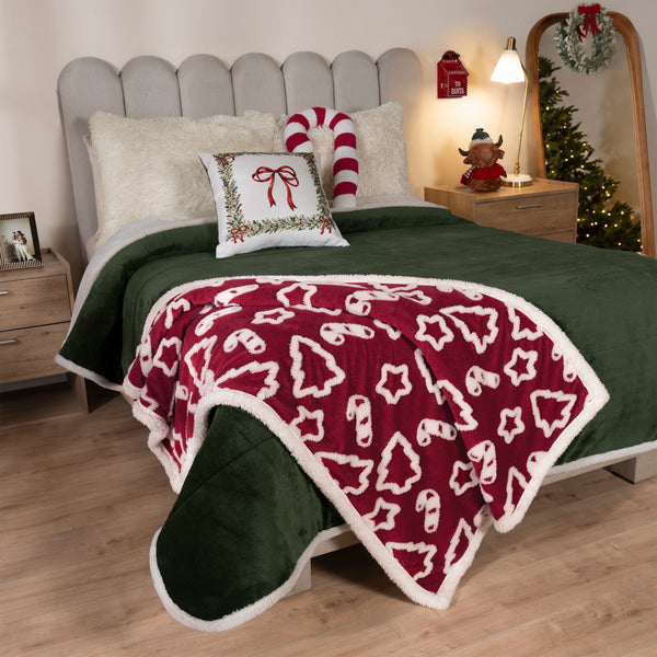 Holly Decorative Blanket BLANKET