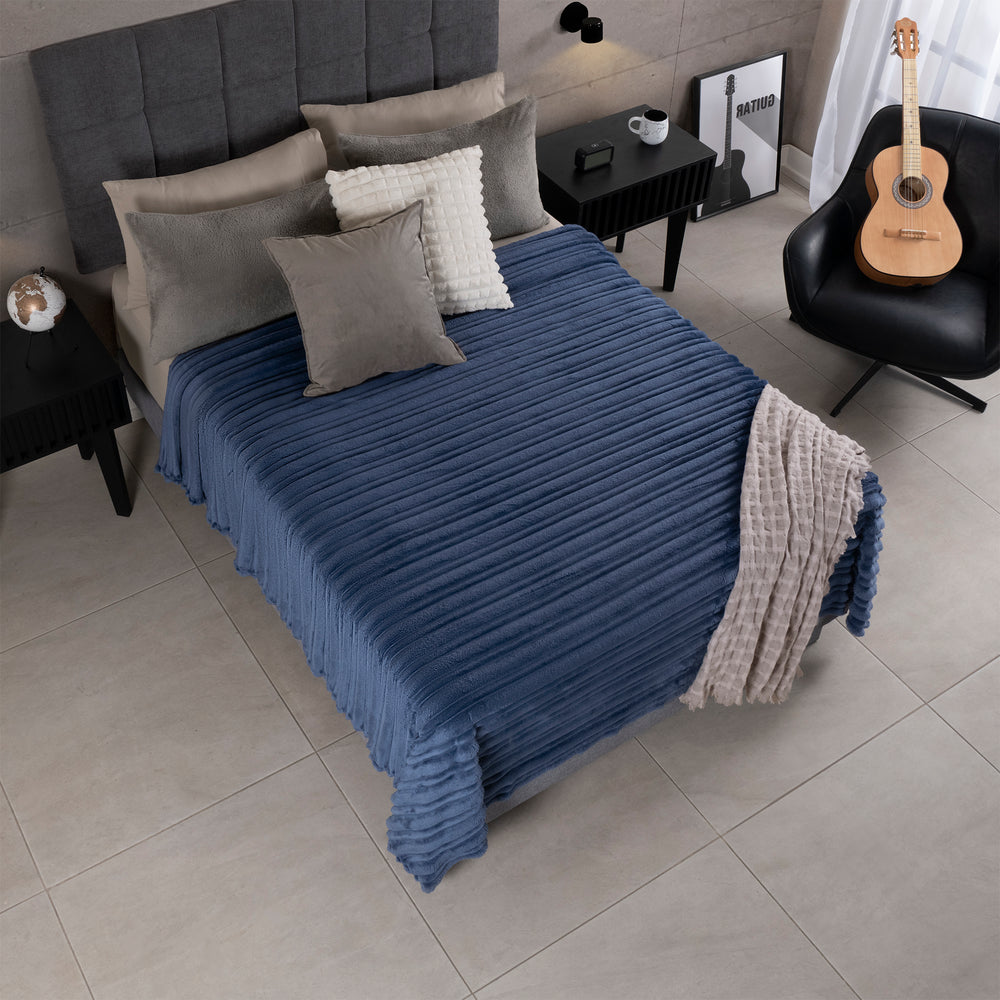 Nordic Cobalt Blanket BLANKET