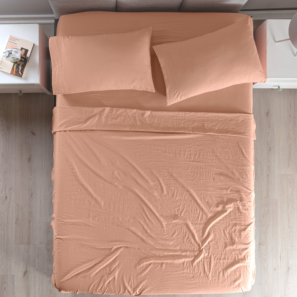 Sábanas Viasoft Washed Rose KS