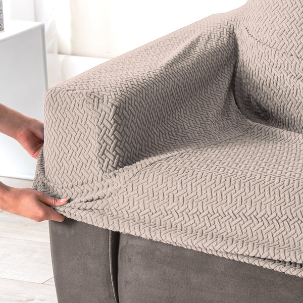 Funda De Sillón Niza Greige INDIVIDUAL