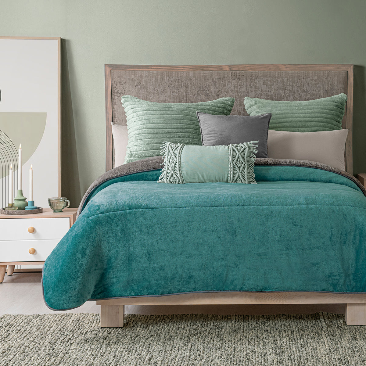 Cobertor Invernal Turquesa
