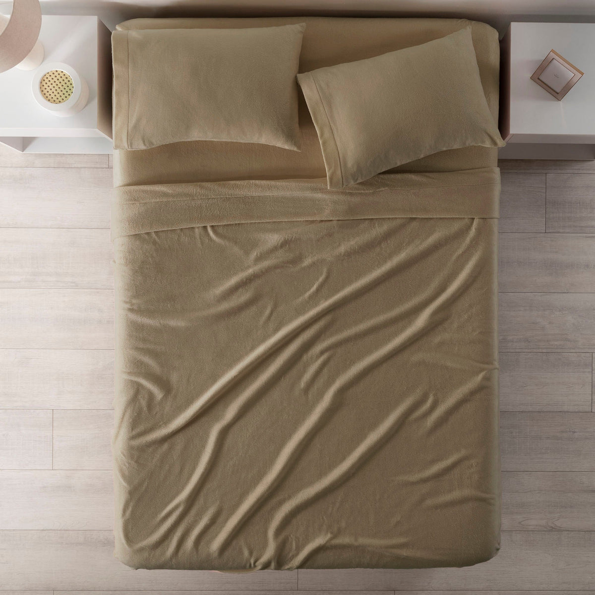 Andes/Khaki polar fleece sheets