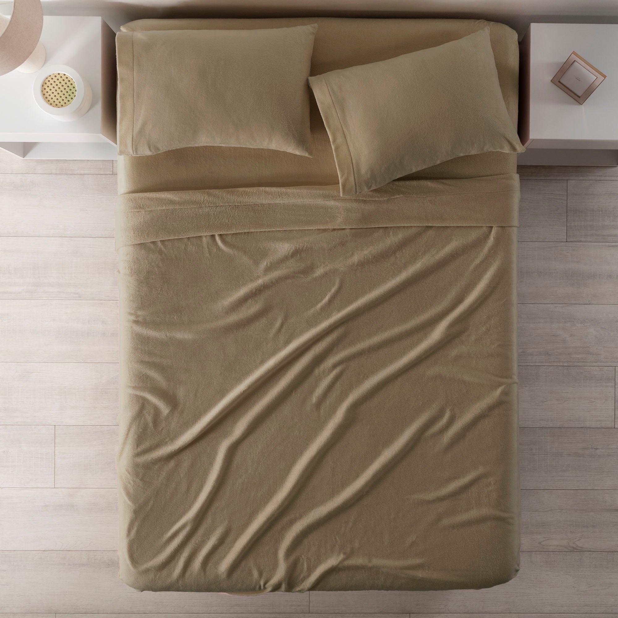 Andes/Khaki polar fleece sheets