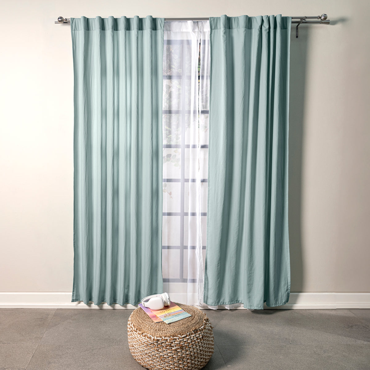 Cortinas Viasoft Washed Mint
