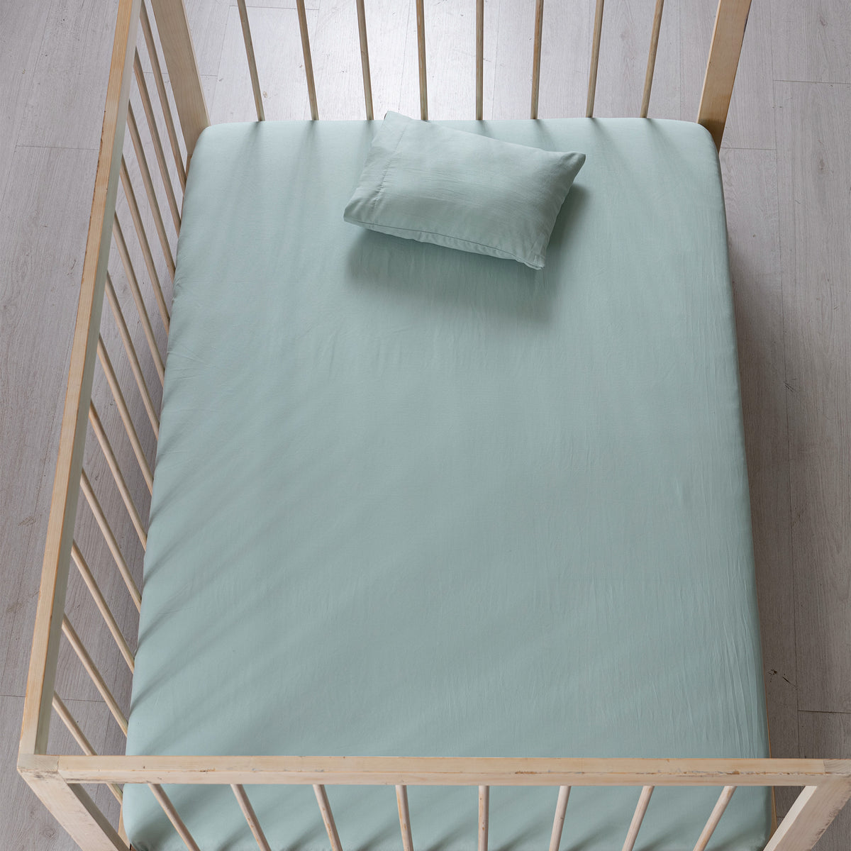 Sábana Viasoft Washed Mint CUNA