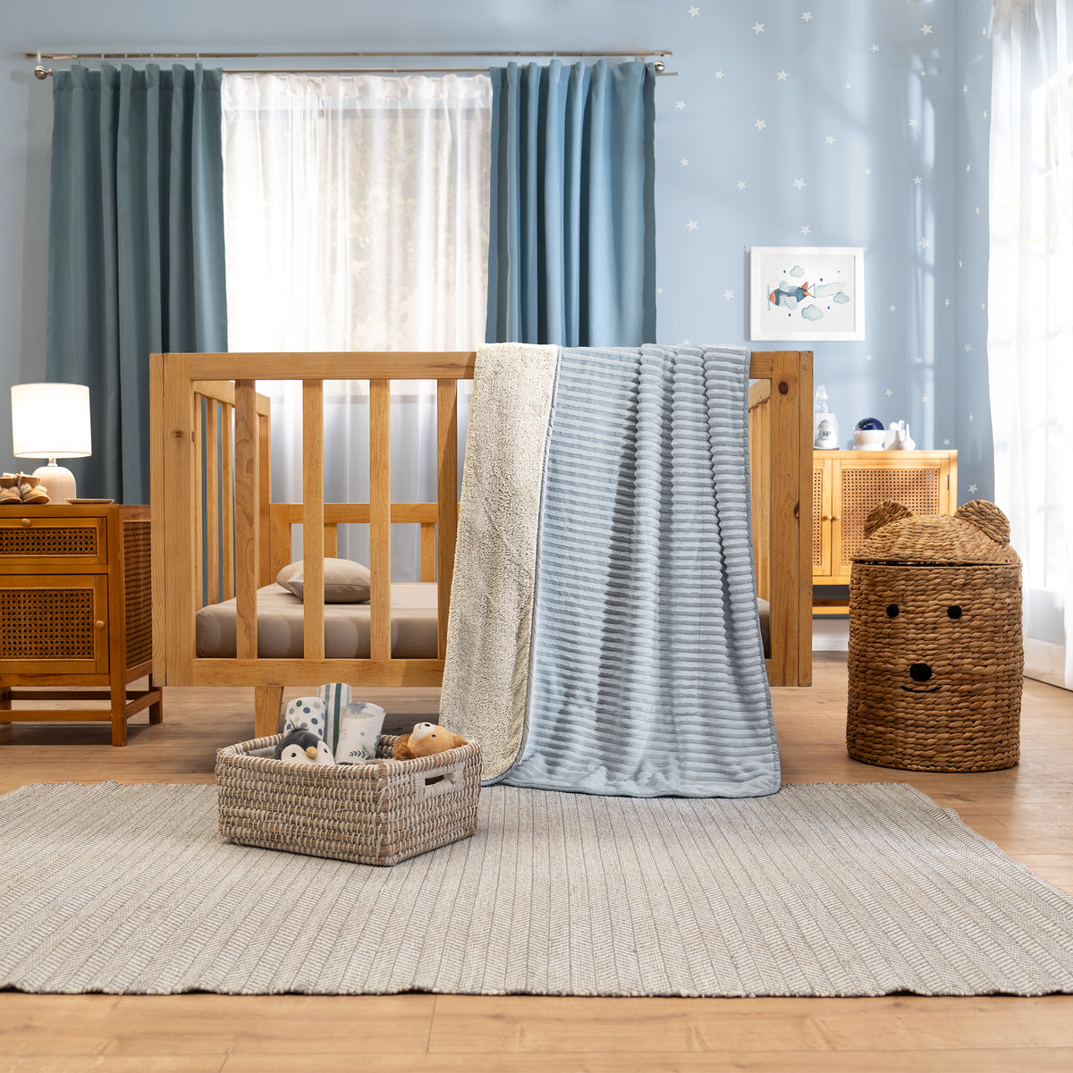 Baby Siberia Blue Blanket