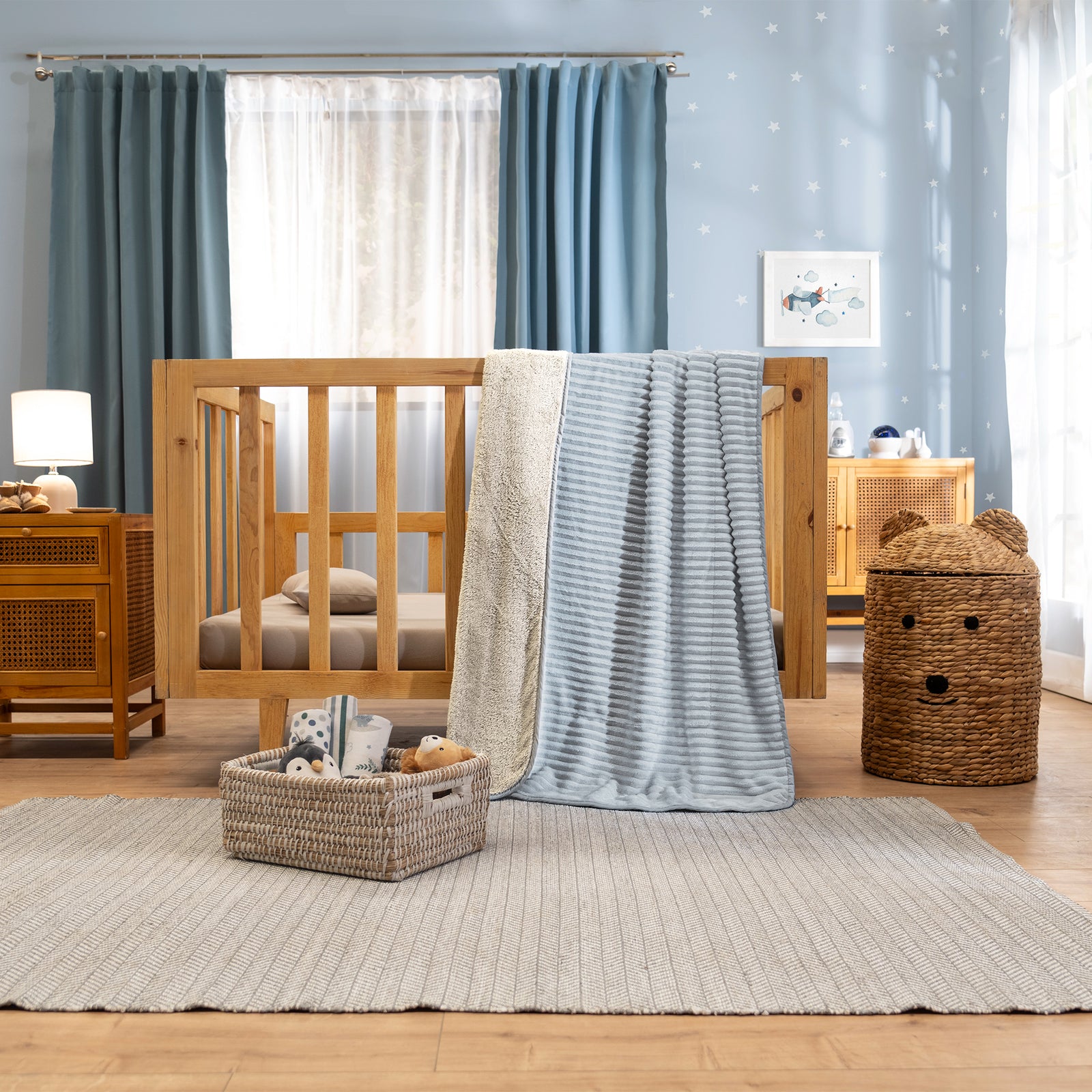 Baby Siberia Blue Blanket