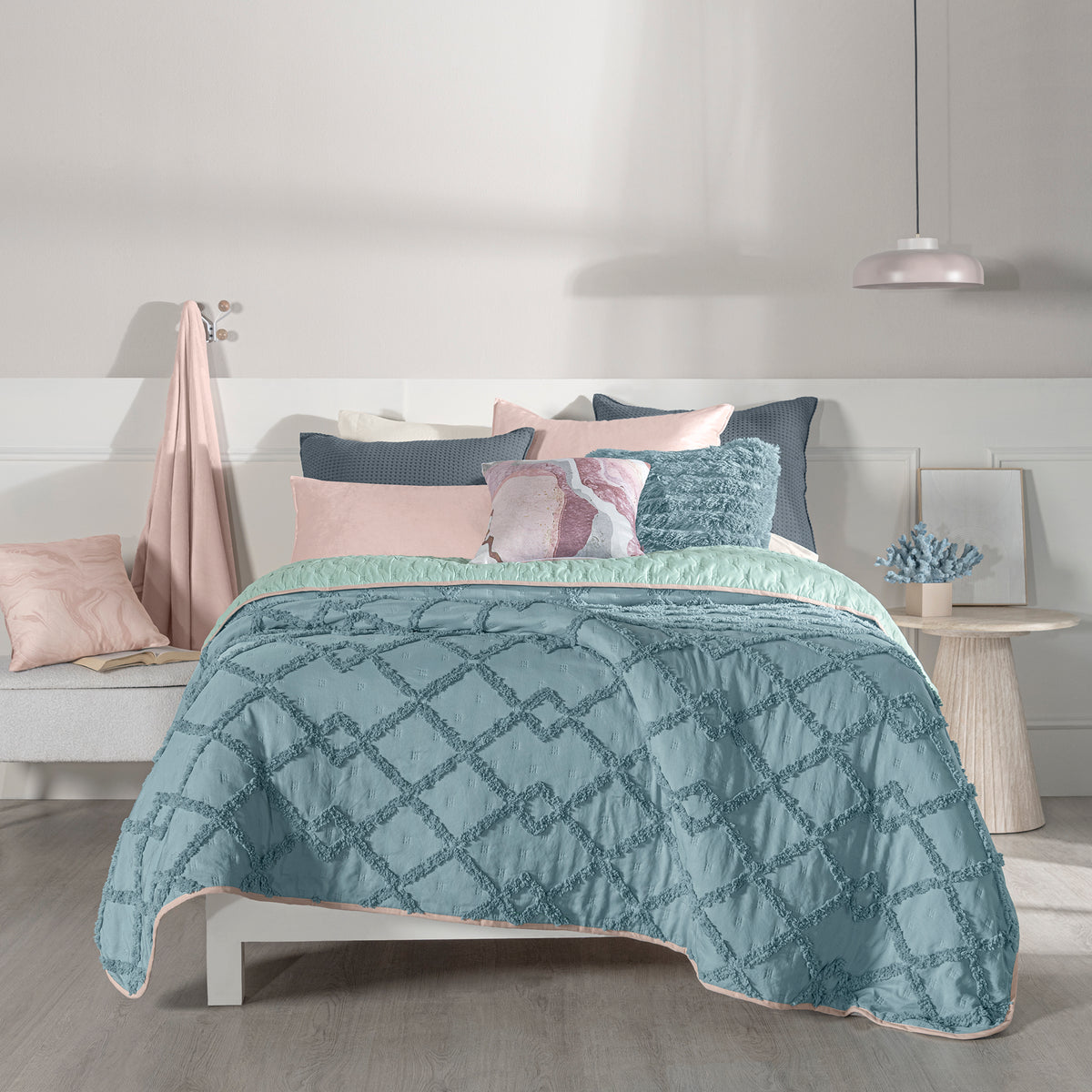 Edredón Nuut Celeste QS/MAT XL