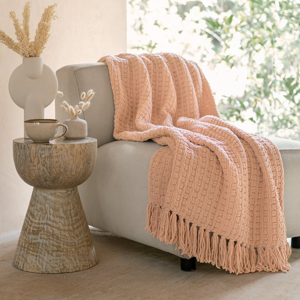 Cobertor Everest Chenille Rose FRAZADA