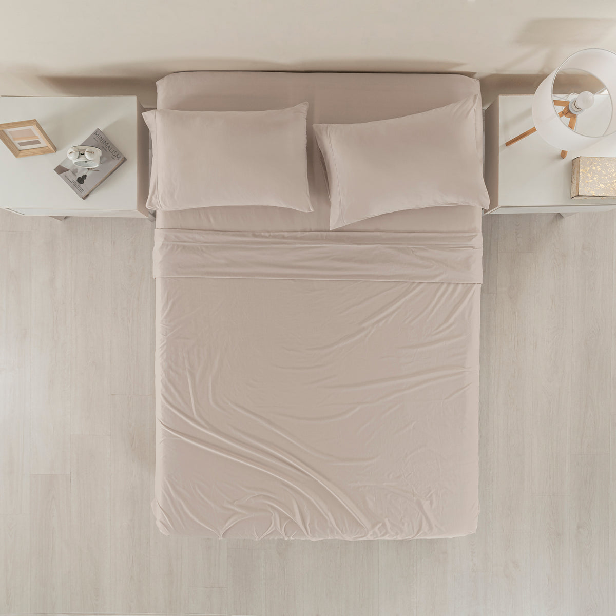 Sábanas Jersey Soft Almond KS