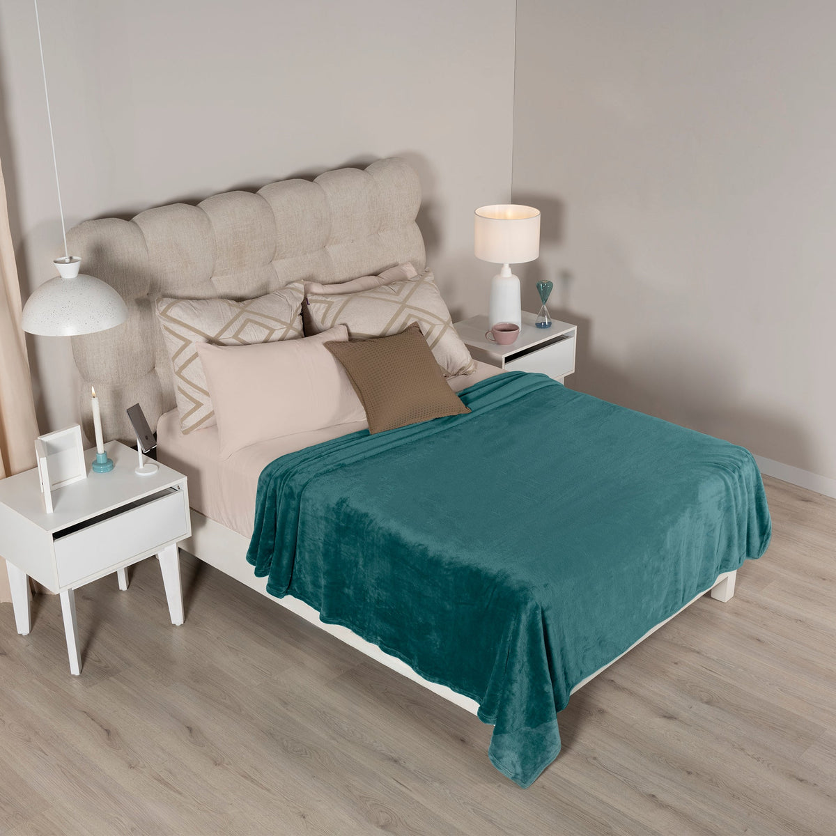 Cobertor Ligero Turquesa QUEEN SIZE/MATRIMONIAL XL