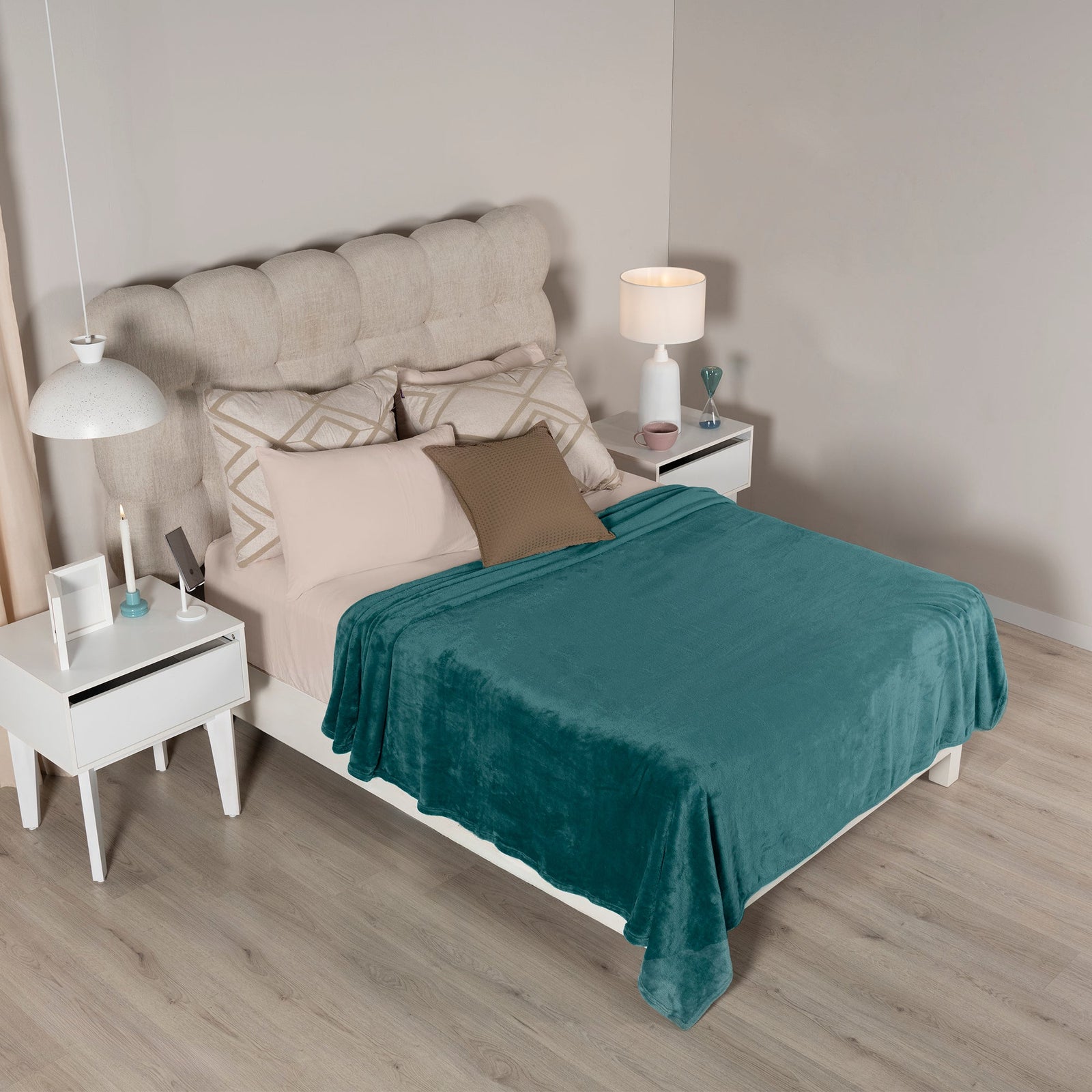 Cobertor Ligero Turquesa QUEEN SIZE/MATRIMONIAL XL