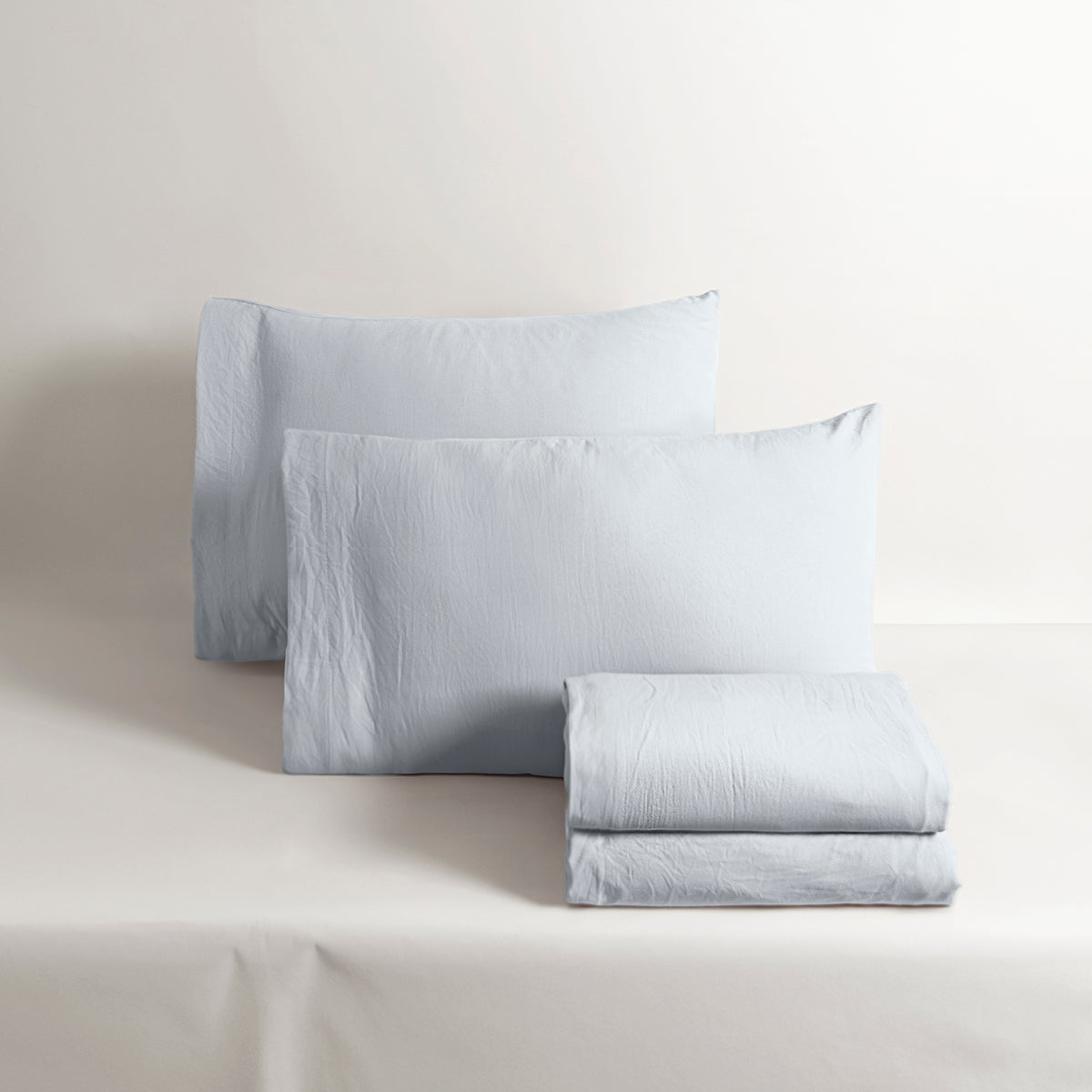 Sábanas Viasoft Washed Blue MATRIMONIAL