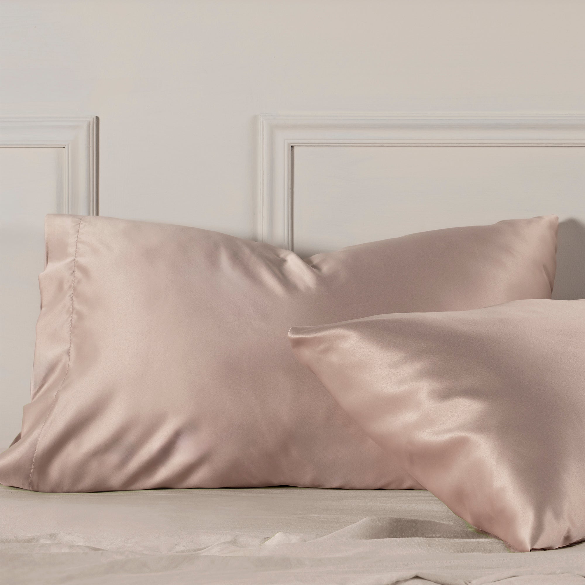 Fundas De Almohada Satín Sweet Pink STANDARD