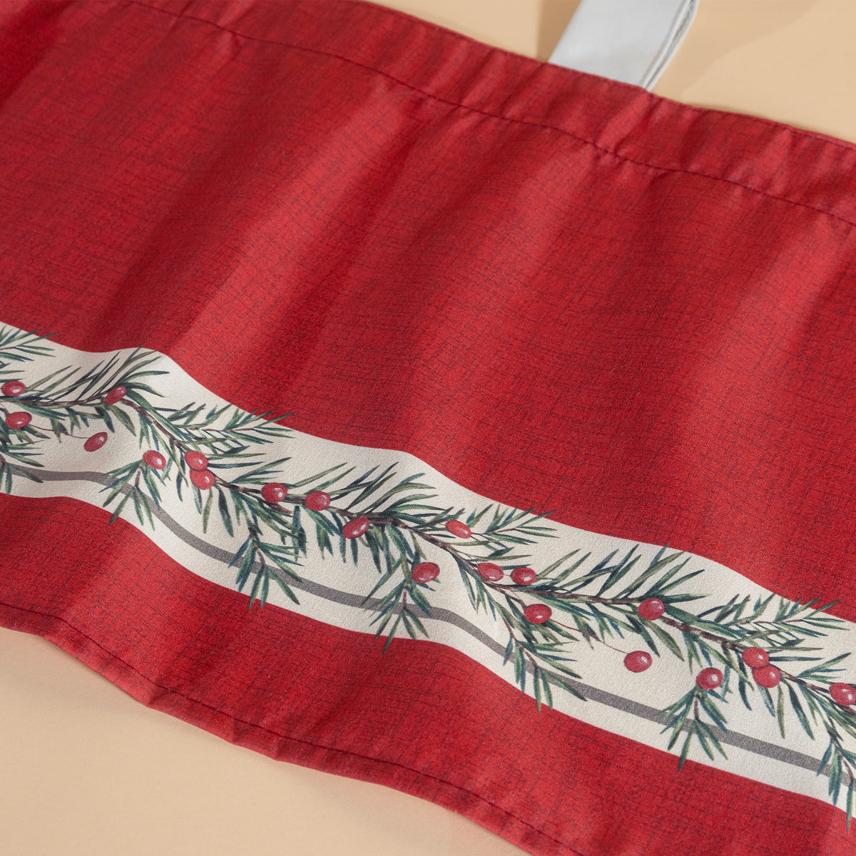 Cortina De Cocina Flor De Navidad C