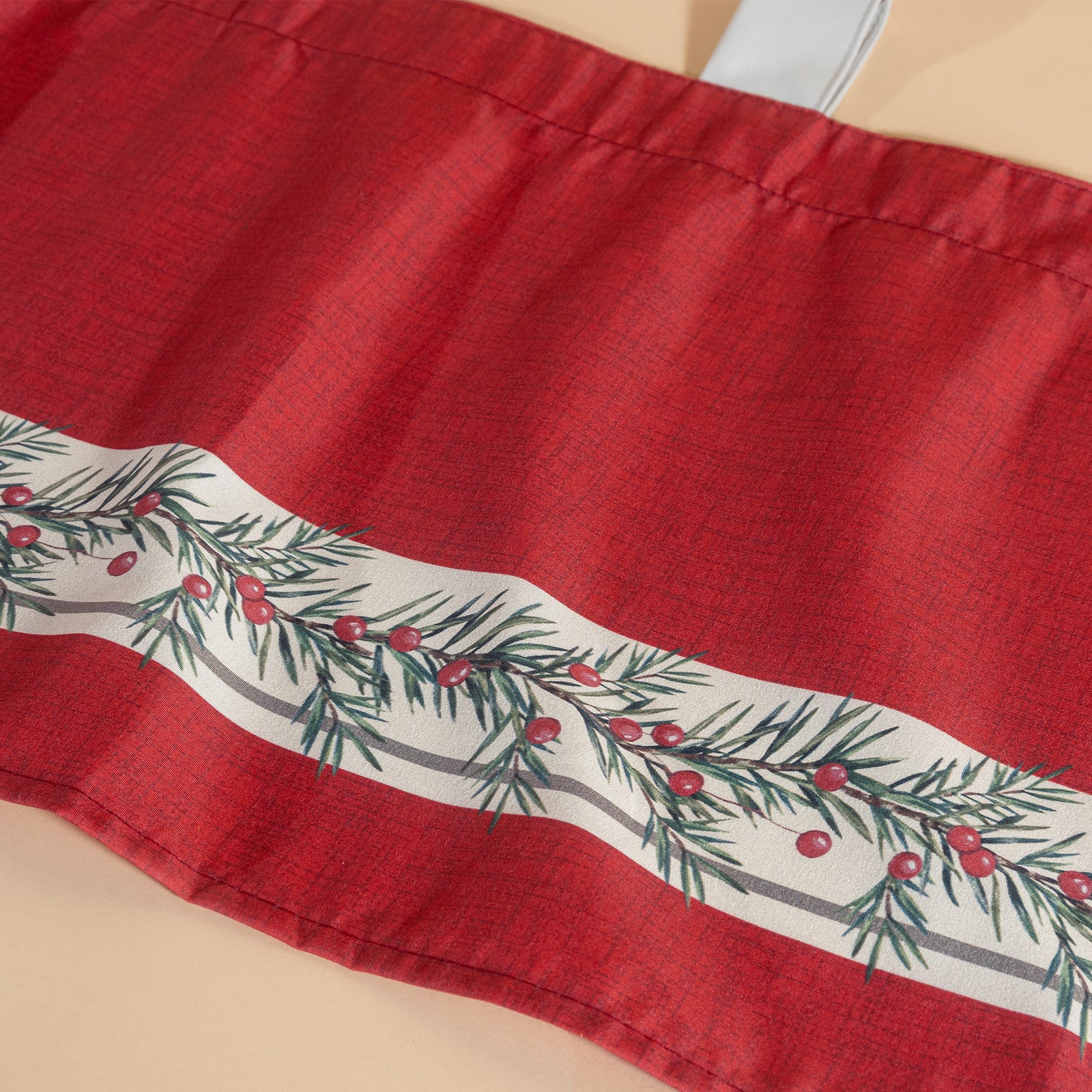 Cortina De Cocina Flor De Navidad C