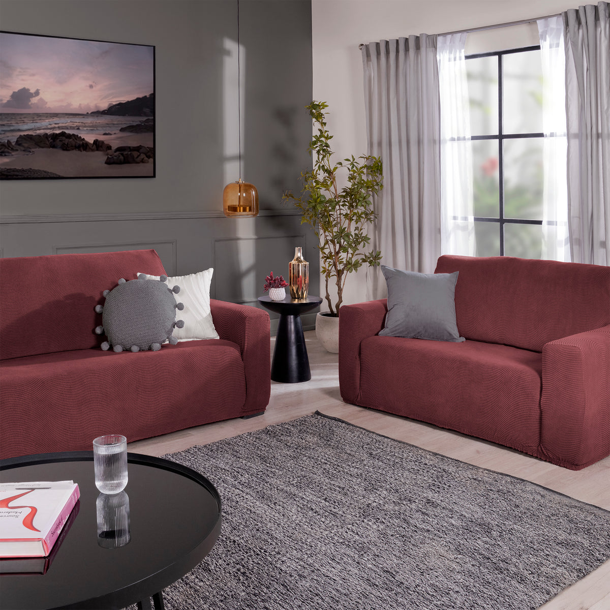 Funda De Sillón Niza Merlot IND