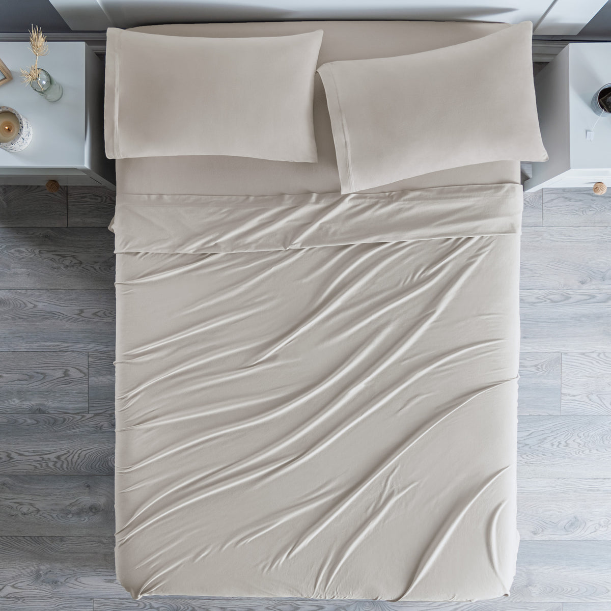 Sábanas Camiseta Greige KS