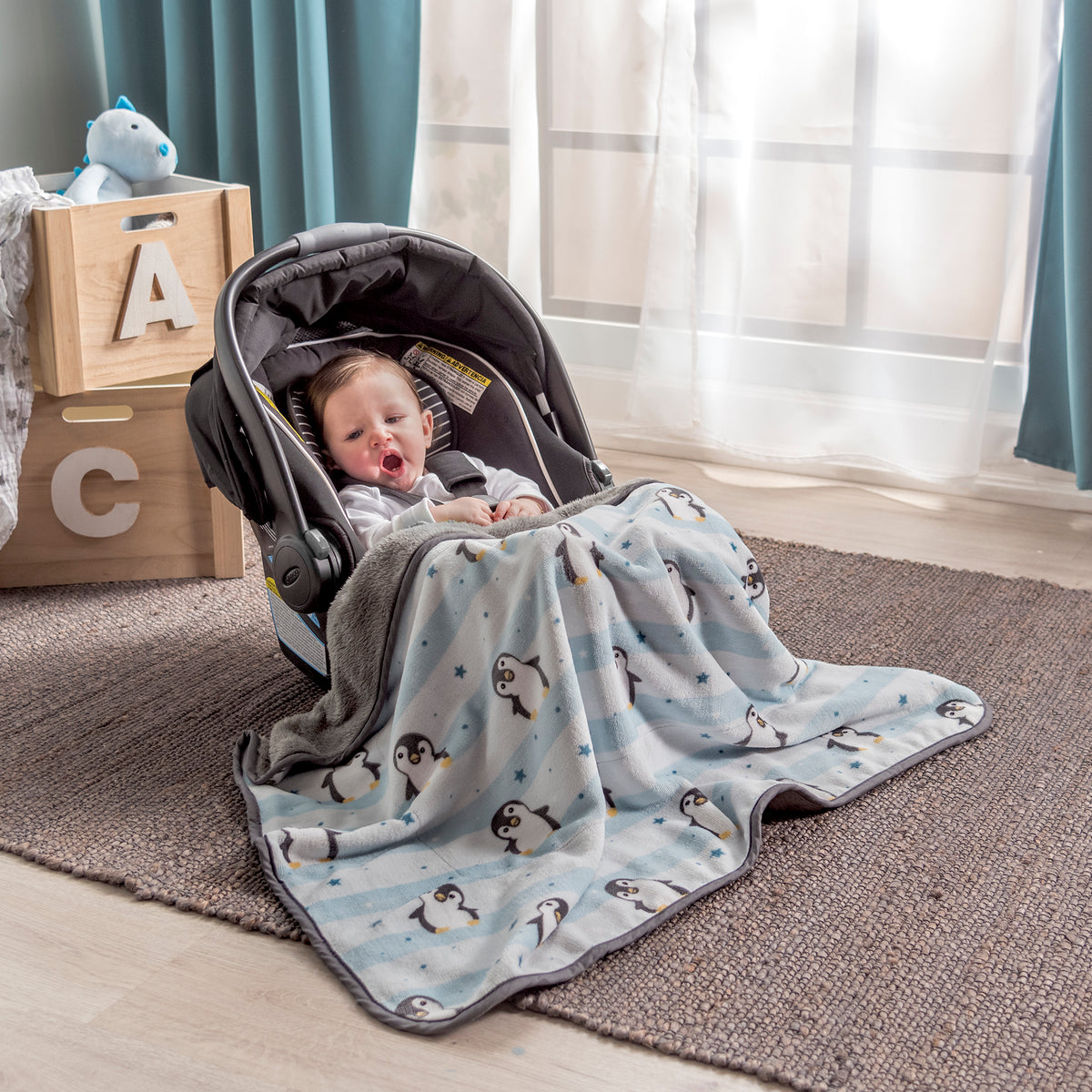 Cobertor Baby Siberia Pingüino CUNA