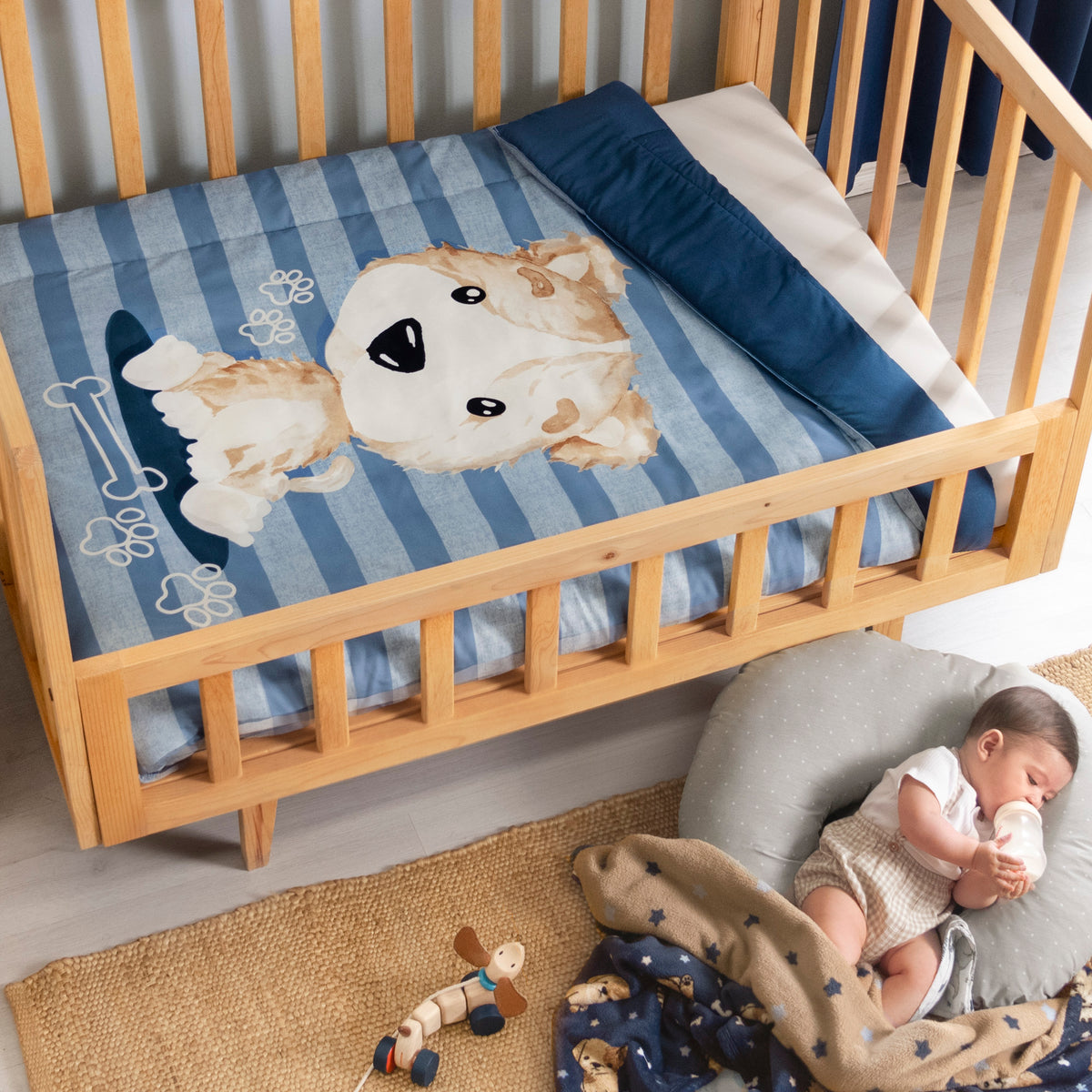 Baby Puppy Comforter Set